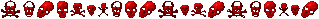 red skulls divider
