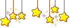 yellow hanging stars