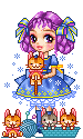 girl with kitties