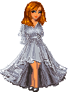 silver dress