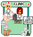 clinic booth