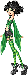 green doll