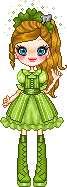 green dress