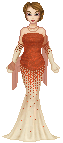 orange dress
