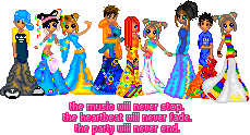 the music will never stop the heartbeat will never fade the party will never end