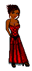 red dress