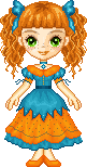 orange and teal