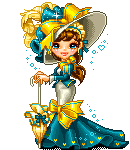 teal and gold