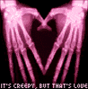 its creepy but thats love