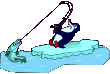 penguin fishing