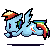 rainbow dash run