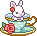 bunny in teacup