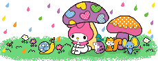 my melody mushroom raining