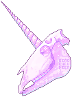unicorn skull