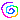 neon rainbow spiral pixel