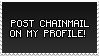 post chainmail on my profile
