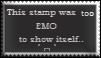 this stamp was too emo to show itself