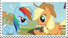 applejack and rainbow dash