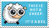 this is not a sheep its a bee