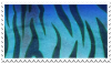 blue zebra print