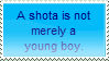 a shota is not merely a young boy
