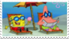 spongebob on the beach