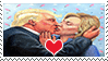 trump and hillary kissing