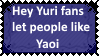 hey yuri fans let people like yaoi