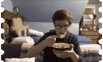 eating cereal
