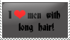 i love men with long hair