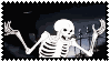 skeleton throwing head