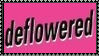 deflowered