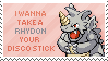 i wanna take a rhydon your disco stick