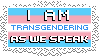 i am transgendering as we speak