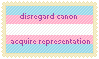 disregard canon acquire representation