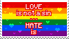 love is not a sin hate is