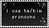 i use he/him pronouns