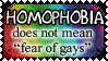 homophobia does not mean fear of gays