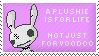 a plushie is for life not just for voodoo