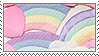 pastel rainbows