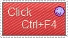 click ctrl f4 something magical will happen