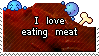 i love eating meat