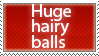 huge hairy balls