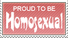proud to be homosexual