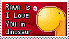 rawr is i love you in dinosaur