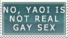no yaoi is not real gay sex
