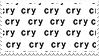 cry cry cry