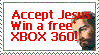 accept jesus win a free xbox 360