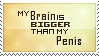 my brain is bigger than my penis