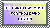 the earth has music for those who listen